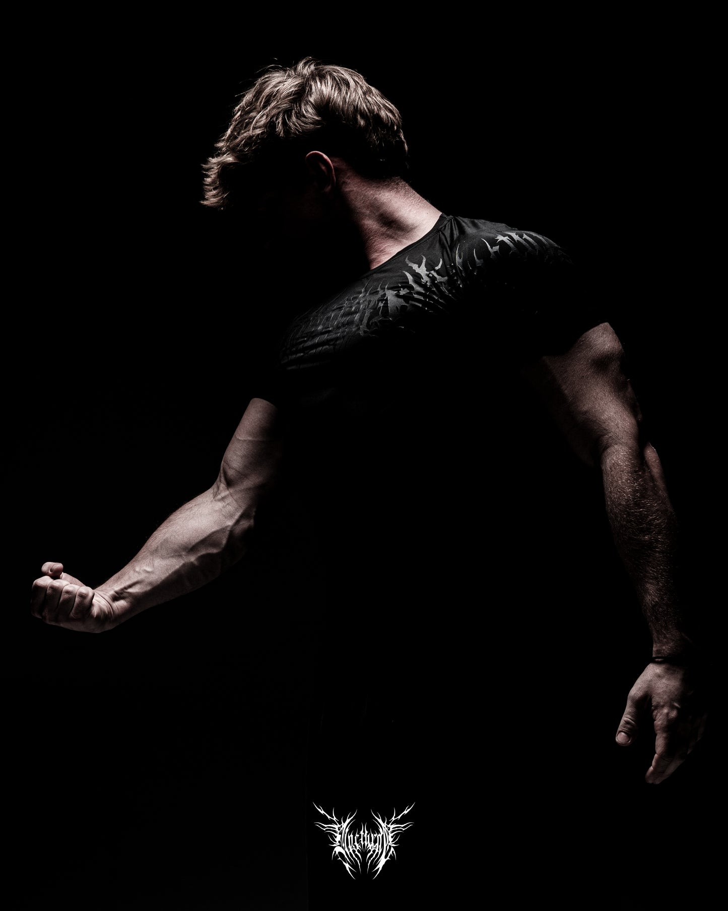 GYM BUNDLE - NOCTURNE COMPRESSION TEE WHITE + BLACK + WASHED PUMP COVER